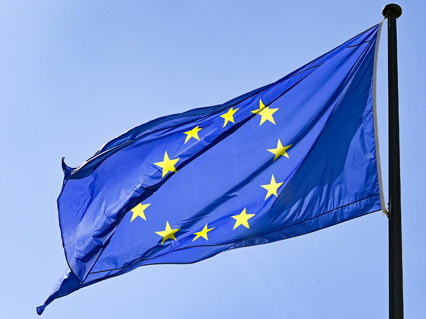 Bandera de la UE - Jens Kalaene - Dpa-Zentralbild - Dpa Bandera de la Unión Europea, parlamento europeo, UE