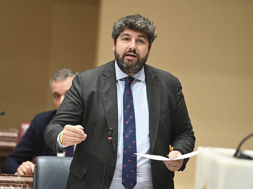 Fernando López Miras en la Asamblea Regional