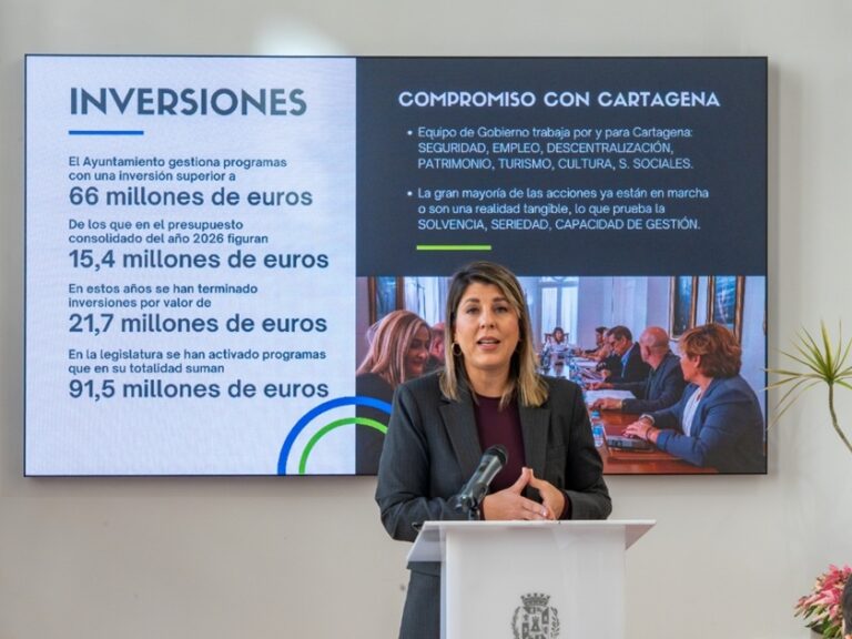 Cartagena eleva un 0,76% su presupuesto, hasta los 276,6 M€, y prevé un superávit de 4,5 millones