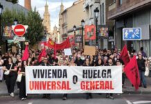 La huelga general por la crisis de vivienda se celebrará el 11 de noviembre
